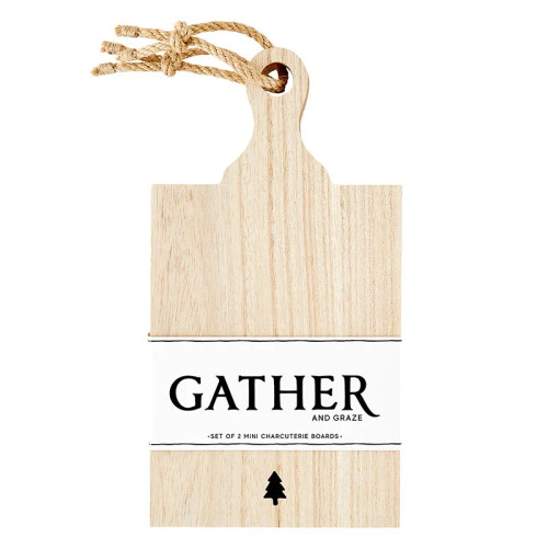 Mini Paulownia Wood Boards - Gather - Set of 2