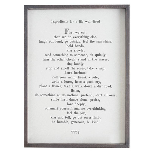 Face to Face Cadet Word Board - First We Eat