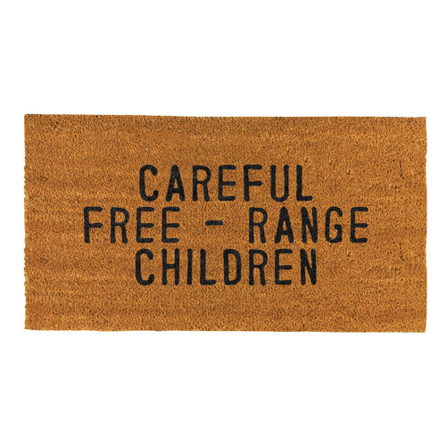 Face to Face Doormat - Careful Free - Range Children