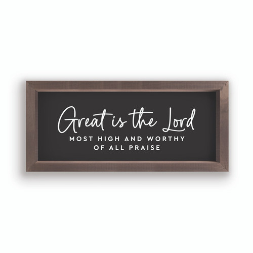 Framed & Simple Framed Art - Great Is The Lord