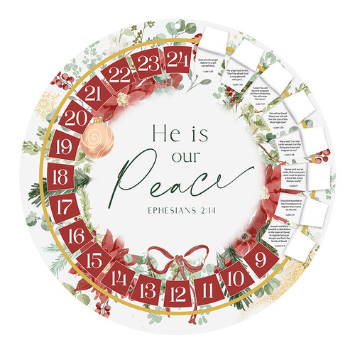 He is Our Peace Advent Calendar- 12/pk