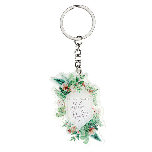 Silent Night Acrylic Keychain- 12/pk
