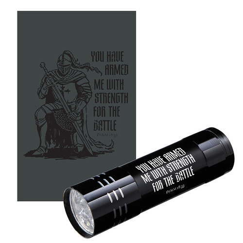 Armored in Strength LED Flashlight- 4/pk