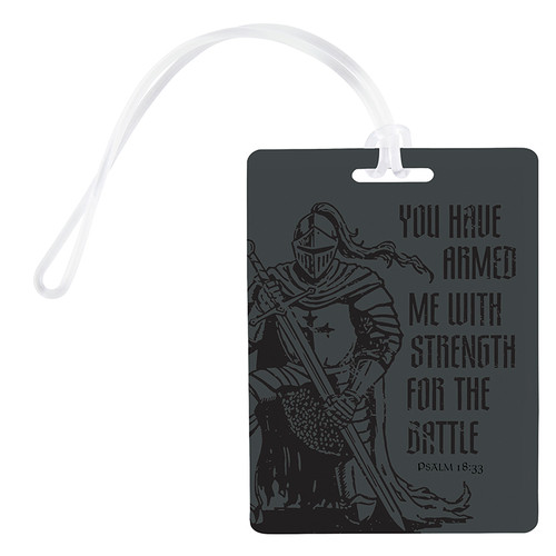 Armored in Strength Travel Tag- 24/pk