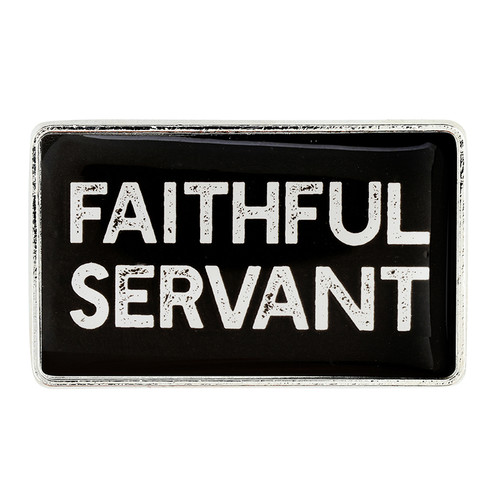 Faithful Servant Enamel Pin- 12/pk