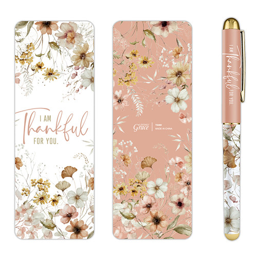 Thankful for You Pen & Bookmark Set- 12/pk