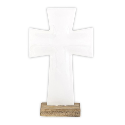 10" Enamel Standing Cross