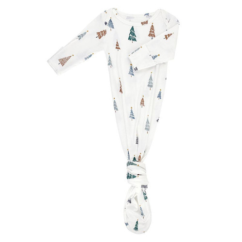 Knotted Gown - Trees 0-3mo