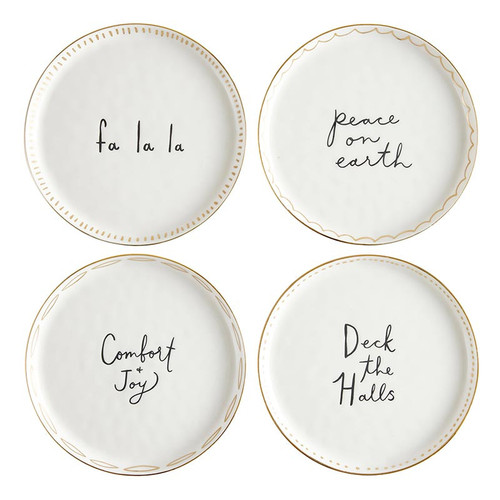 Ceramic Appetizer Plates - Falala - Set of 4