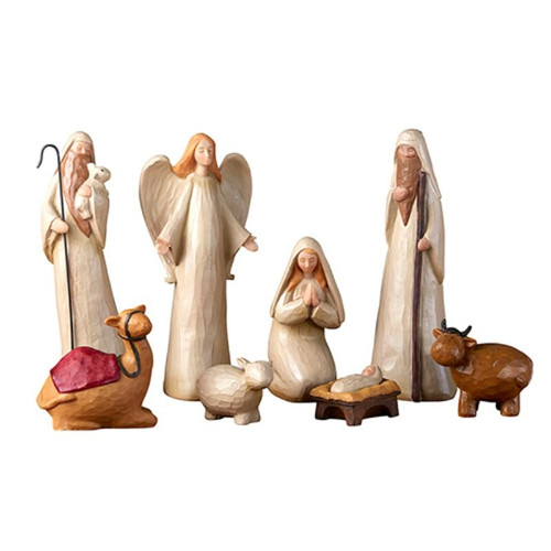 Eight-Piece Nativity Set