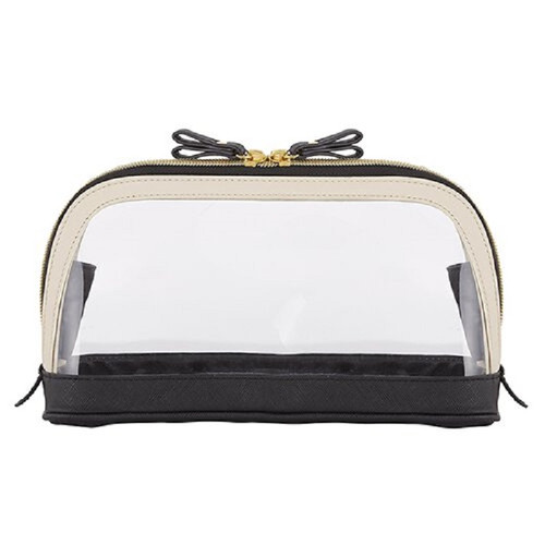 Bow Travel Pouch - Black/Ivory