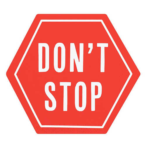 Shaped Napkins - Don't Stop