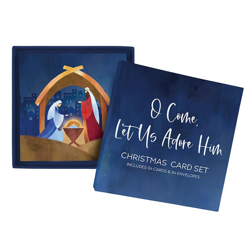 Let Us Adore Him Christmas Card Set - 6 sets/pk