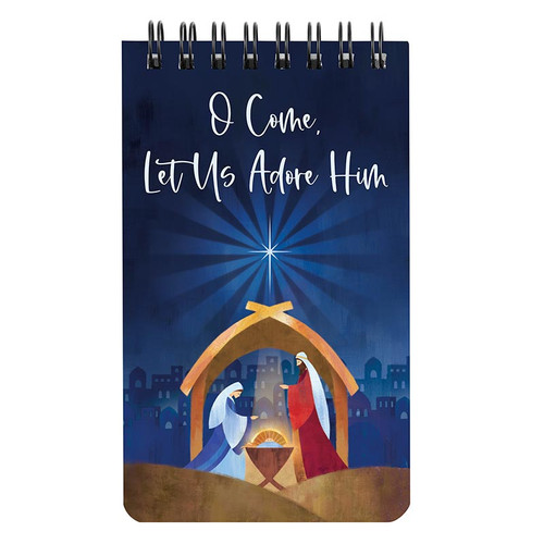 Let Us Adore Him Spiral Notepad - 12/pk