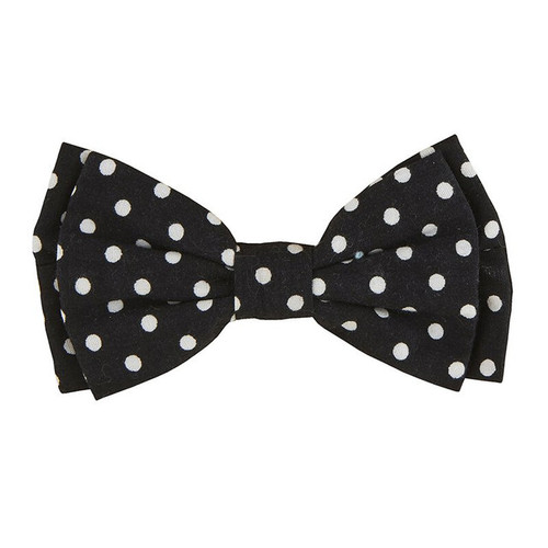 Pet Bow Ties - Black Polka Dot