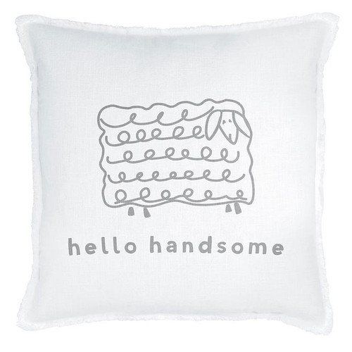 Face To Face Square Pillow - Hello Handsome