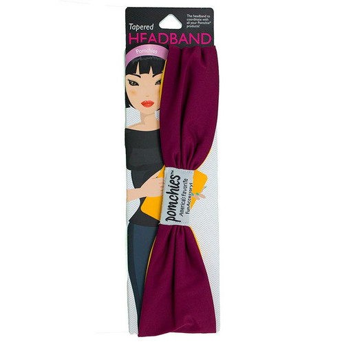 Tapered Headbands - Burgundy/Yellow Gold