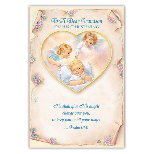 For a Dear Grandson on His Christening -