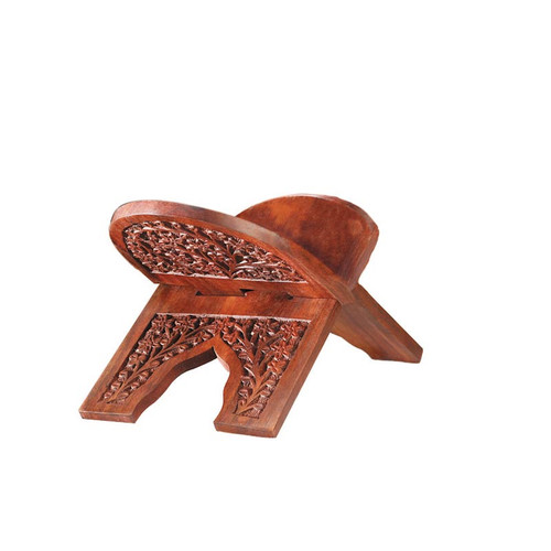 Carved Rosewood Bible Stand - 3/pk