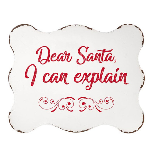 Metal Sign - Dear Santa
