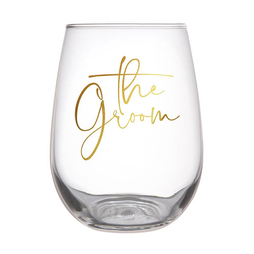 Stemless Wine Glass - The Groom