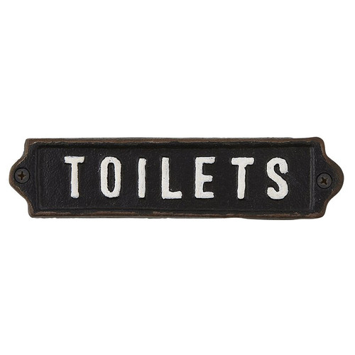 Iron Sign - Toilets