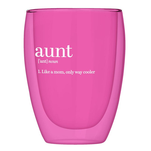 Double-Wall Stemless Glass - Aunt