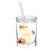 Glass DOF with Lid and Straw - Best Mom Ever