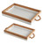 Rectangle Beaded Trays - Set of 2