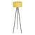 Iron Yellow Velvet Floor Lamp