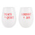 Face to Face Wine Glass Set of 2 - Peace/Comfort