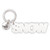 Face To Face Acrylic Word Key Chain - Snow