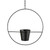 Round Planter - Matte Black