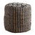 Geometric Round Jute Pouf