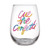 Thimblepress x Slant Stemless Wine Glass - Cue the Confetti