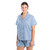 PJ Set Sateen Shorts 2pc Blue Small