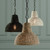 Beaded Hanging Lamp Black