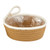 Cream Handle Baskets - Set of 2