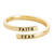 Faith Over Fear Adjustable Gold Ring - 4/pk