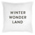 Face To Face Euro Pillow - Winter Snow