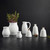 White Ceramic Cork Vase - Large