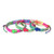 Rainbow Braided Cross Bracelet - 12/pk