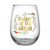 Stemless Wine Glass - Mother Of Groom Boho