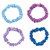 Satin Hair Tie Pack - Navy/Purple/Lilac/Sky Blue