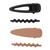 Hair Clips - Black/Nude