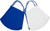 Pom Masks - Royal/White - 2/pk