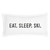Face To Face Lumbar Pillowcase- Eat.Sleep.Ski.