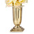 Vases 11"H Brass/2pk