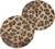 Ceramic Car Coasters - Animal Leopard Print