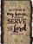 Wood Bark Sign - As for Me & My House Joshua 24:15